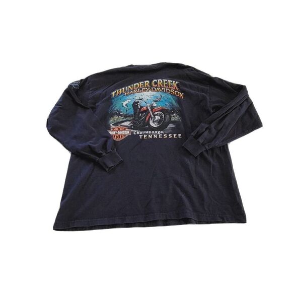 Harley Davidson T-Shirt Gray (Thunder Creek) Chattanooga TN Men’s XL Long Sleeve - Picture 1 of 6